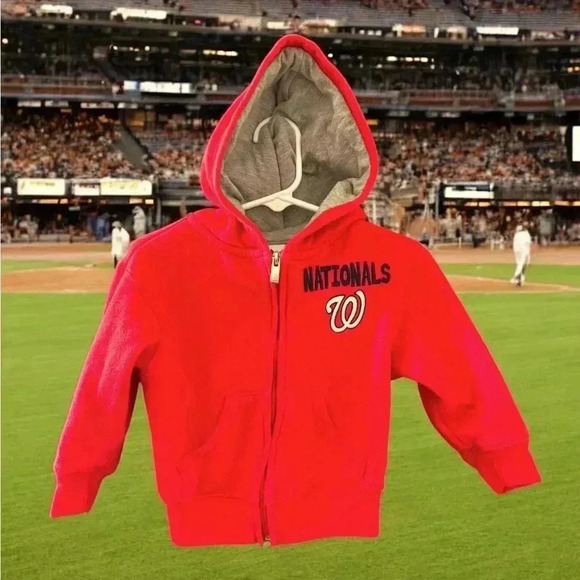 Majestic Authentic Washington Nationals 2T zip hoodie. Discount w bundling! - Picture 1 of 5